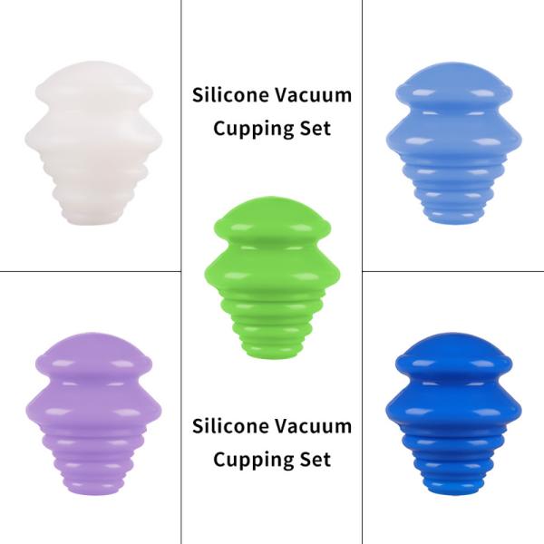 Body Care Reusable Silicone Anti Cellulite Cupping Set massage equipment silicone cups