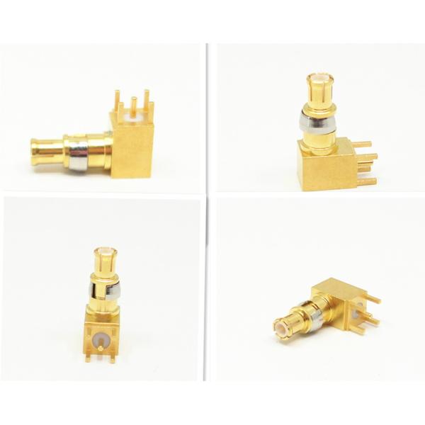 Panel/PCB Mount MCX Male Connector Pluggable RF Solder Connector