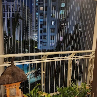 Aluminum Track Frame Balcony Safety Grill Offering 100kg Load Capacity Protection Solution for Balconies in Commercial Buildings