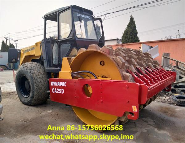 265L Fuel Tank Second Hand Road Roller 160KN / 79.5KN Vibration Frequency