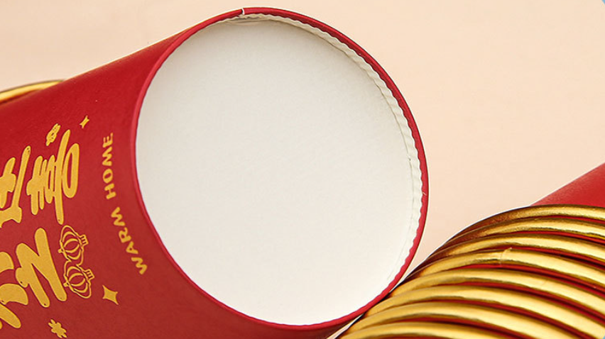 Double-PE Coated Beverage Paper Cup with Leak-Proof Lid and Microwave Safe Design