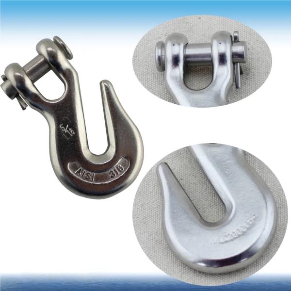 Карон стальной кранов блок крючок Клевис скользящий застегнутый грузовой крючок для нужд тяжелой промышленности