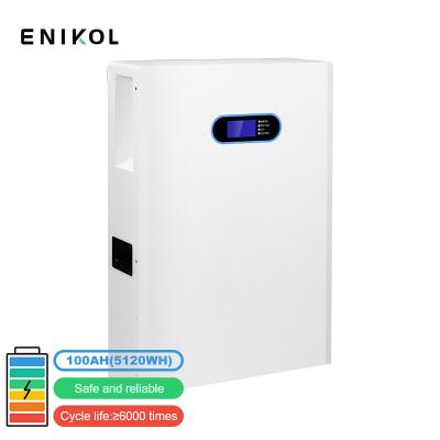 Home Off Grid Wall Mounted LiFePo4 Battery 5kw 48V 100ah Lithium Ion Battery