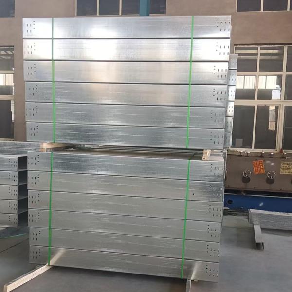 400*200 Square Trough Cable Tray Support Customization Trunking Cable Tray For Electric Cable Management