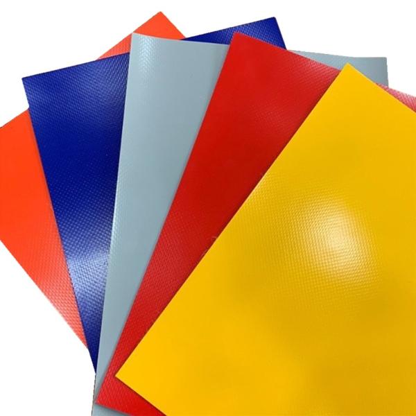 650 Gsm PVC Coated Fabric 0.4-1.0mm Tarpaulin Tarpoline Material Roll Per Meter For Bags