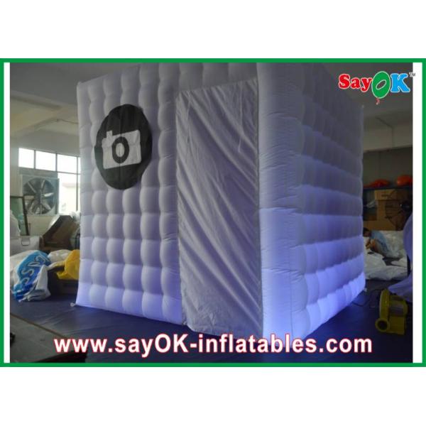 Inflatable Photo Booth Enclosure 2.4 X 2.4 X 2.5m Inflatable Mobile Photobooth Blow-Up Tent With Camera Logo