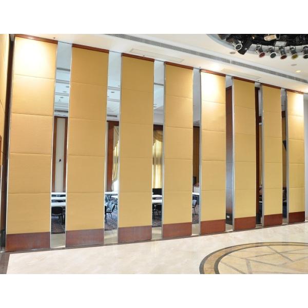MDF + Aluminum Acoustic Sliding Partition Wall , Movable Partition Wall Boards