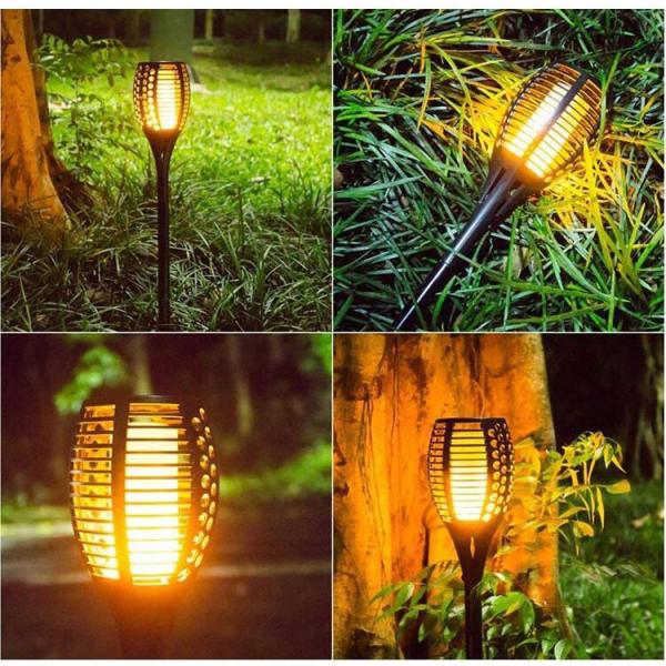 Outdoor Lighting Rechargeable LED Flickering landscape Flame Solar Torch Light