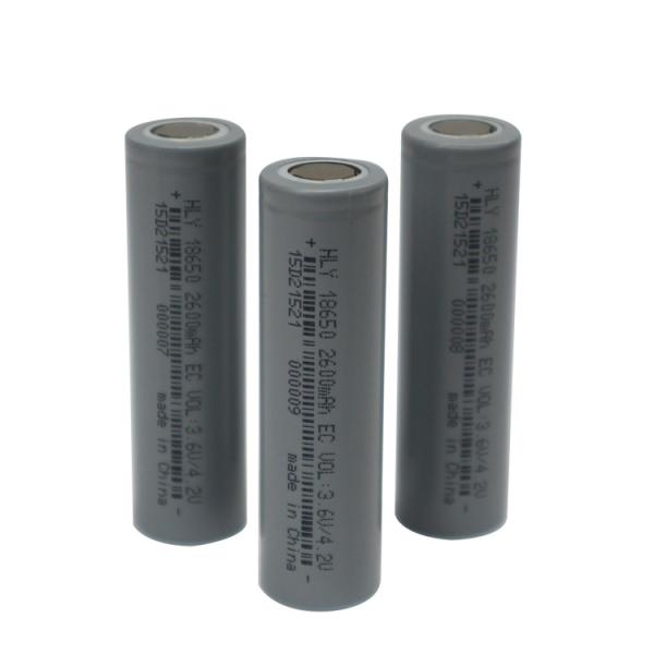 High Power 2600mah 3.6v Rechargeable Lithium Ion Battery Cell For Electric Vehicles