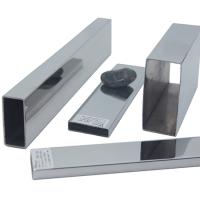 Brushed Mirror Inox Decorative Hollow Stainless Steel Rectangular Pipe 30mmx10mm 40mmx20mm 60mmx30mm Ss 201 304 316