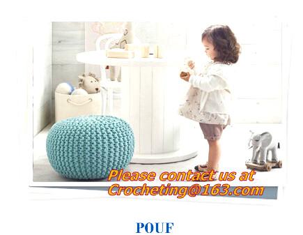 knitted pouf ottoman, Knitted pouf, Straw Cushion Tatami Mat Cushion Pad Play Balcony Wind