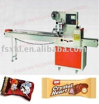 2014hot sell factory pirce  snacks biscuits chocolate rectangular bag packing machine