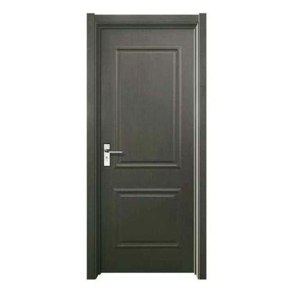 ISO9001 CE MDF Black Interior Armored Front Doors For Home