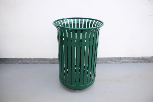 Public Round Outdoor Cigarette Ashtray Flanged Surface Mounted Type