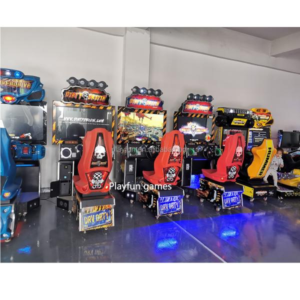 PlayFun Coin Operated Car Racing Arcade Drive Simulator Machine Game Machine Dirty Driving Arcade Racing Car Game Machine