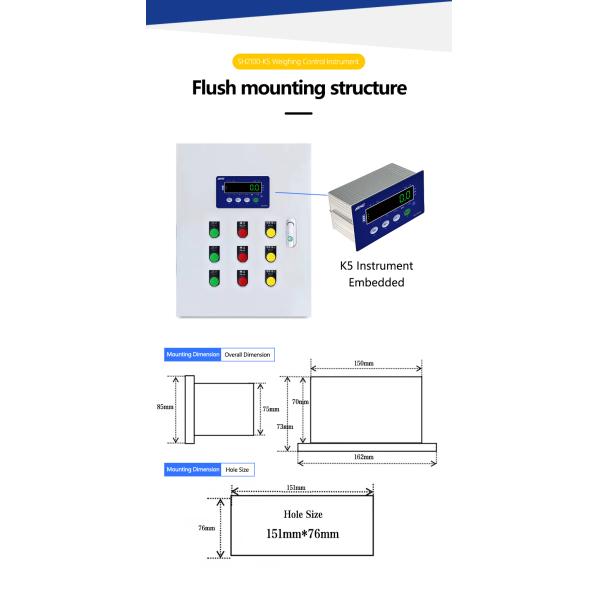 SOHE K5 Controlled Weighing and Data Transmission via 232/485 with Customized Support
