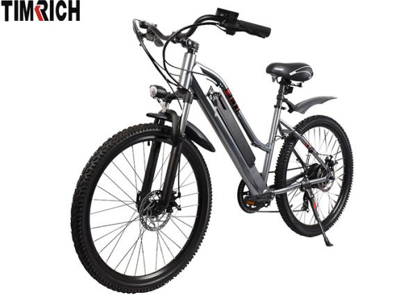 TM-KV-2660   Electric Mileage 31KM Electric Battery Powered Bike 26 Inch With Front / Rear Fenders