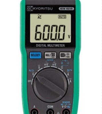 Kyoritsu 1021R Digital Multimeter with Open-loop Voltage < 3.0V and R03 (1.5V) × 2 Power Source for Auto Range Measurement