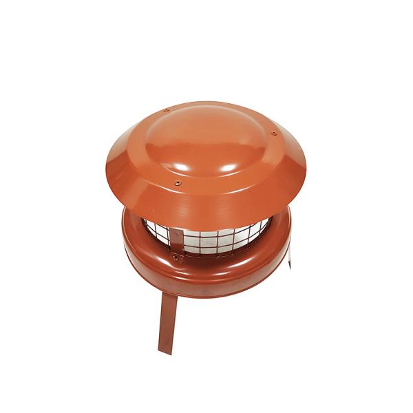 ISO9001 120mm Dark Red Modern Concrete Chimney Cap Spray Paint