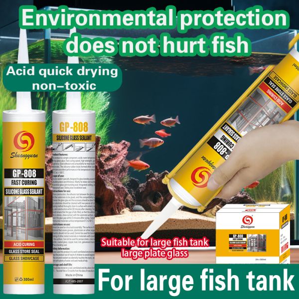 Versatile Extra Large Glass Caulking Sealant Stable Adhesion Multi Surface Compatibility