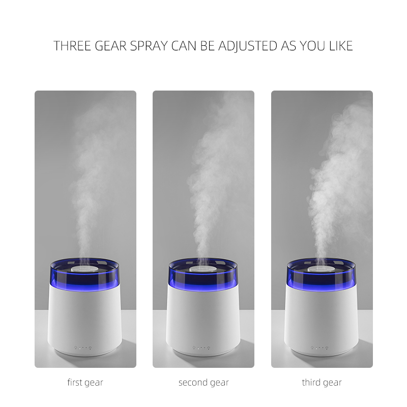 Customized 3L Water Tank 360 Nozzle Cool Mist Top Fill Quiet Rapid Ultrasonic Humidifier for Bedroom Baby Nursery and Plant