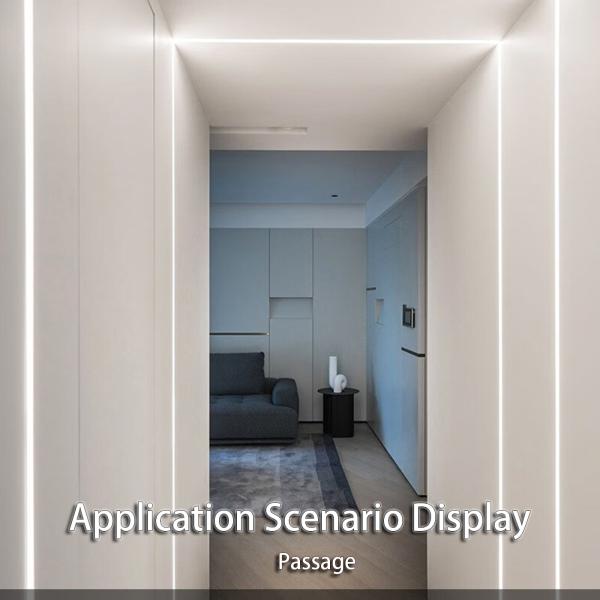 Lampes à bande de lampe en alliage d'aluminium pré-enterrées