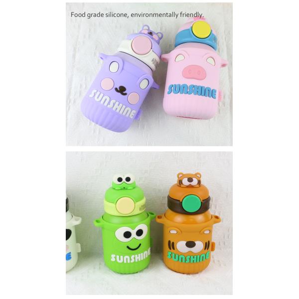 чашка Thermos нержавеющей стали 550ml с крышкой силикона качества еды