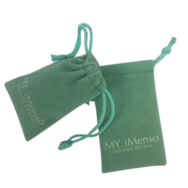 Hot Stamping Small Drawstring Dust Bag Bulk For Jewelry Necklace Bracelet Velvet Bags