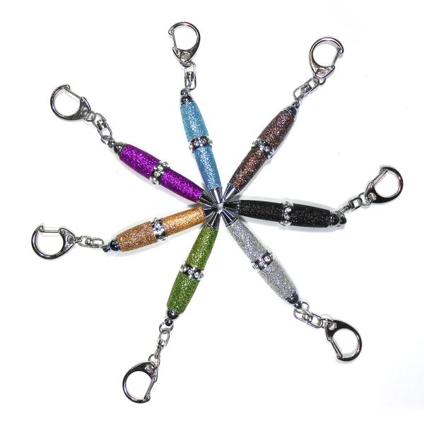 Glitter Leather Mini Ball Pen