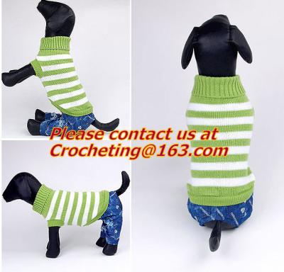 Dog snowflake pattern jacquard sweater, sweaters, crochet Pet Sweater, knit dog sweaters