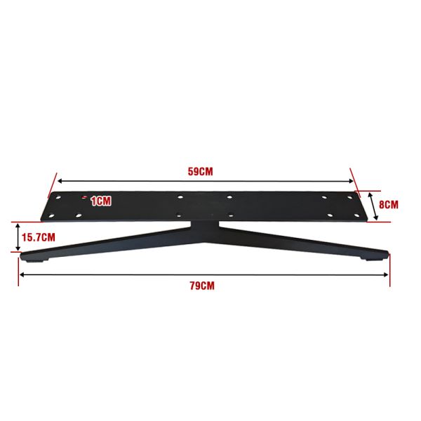 Sofa Accessories Furniture Hardware Brackets Heavy-Duty Furniture Base Frames Black Metal Sofa Bed Legs