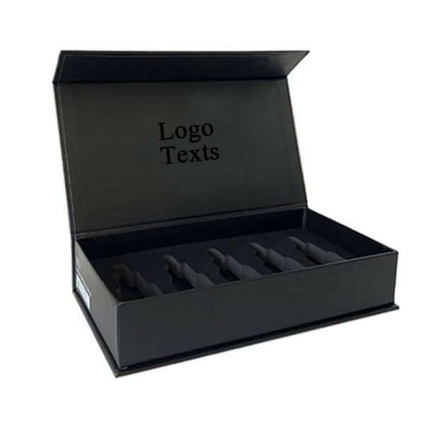 Мода роскошная щетка для волос черная подарочная коробка с печатным управлением пеной EVA и золотой фольгой