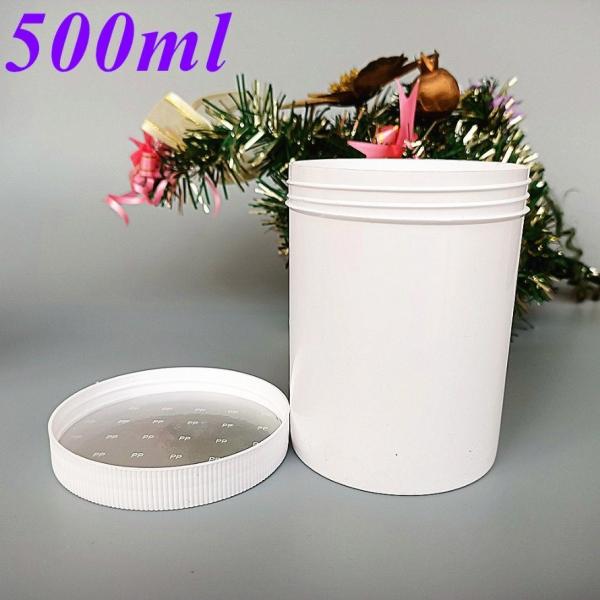 100g 250g 500g Double Wall White Black Blue PP Cream Jar with Screw Cap Face Cream Cleanser Lip foot PP cosmetic jar