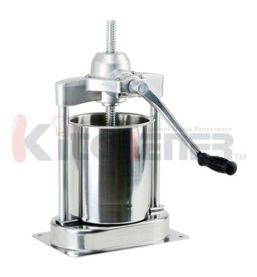 Stainless Steel Homemade Manual Sausage Stuffer Filler With Front Locking Cylinder