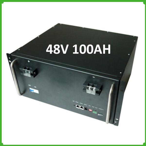 Lifepo4 battery 48V 100Ah lithium ion battery pack for solar energy storage