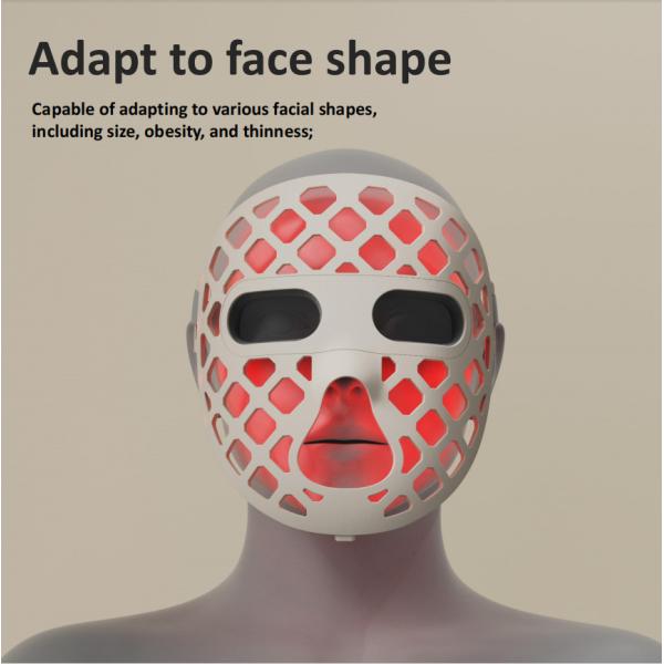 Hollow Out Design Soft Silicone Blue Red yellow Light Therapy LED Face Mask
