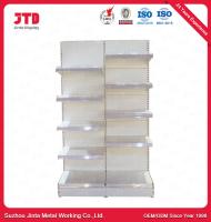 Estante blanco de la grada de la estantería 80kgs 5 de la exhibición del supermercado de los 3FT LOS 6FT