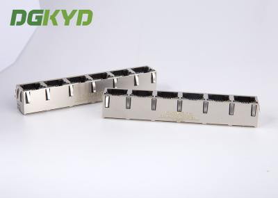 KRJ-56S8P8C1X6YGNL protegeu 1 x 6 portos Rj45 Jack fêmea multi Rj45 com diodo emissor de luz