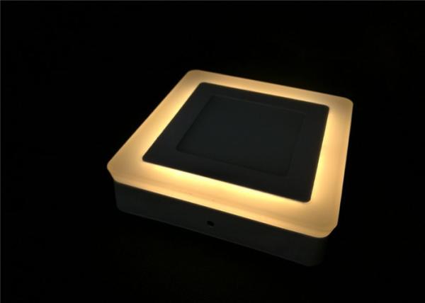 Ceiling Double Color Led Panel 9W Surface Spotlight White + Yellow Edge Lit