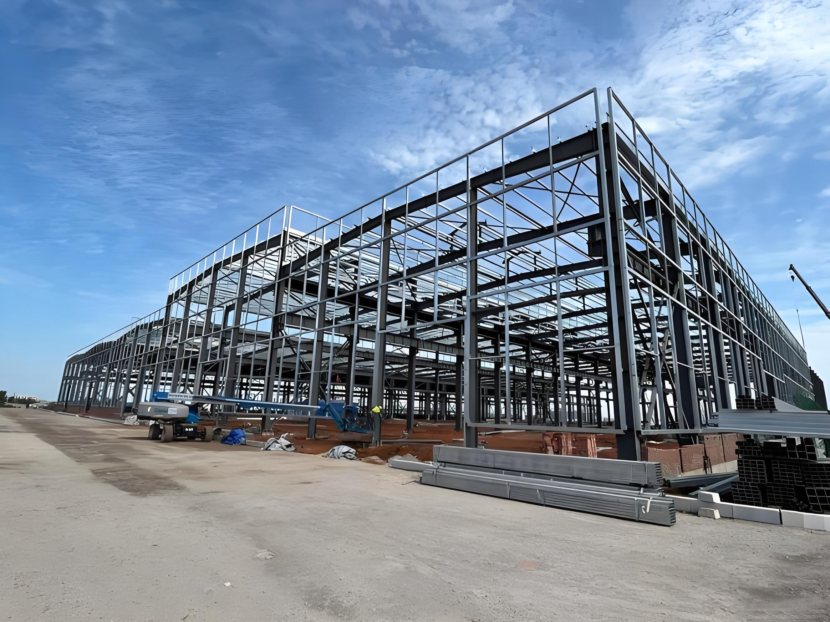 Q355 Workshop Steel Structure 60 Meters  Seismic Steel Framed Structures