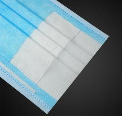 Disposable No Odor Spp 17.5cm 3 Ply Non Woven Face Mask