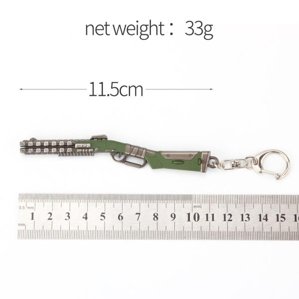 Peacekeeper Shotgun Zinc Alloy Keychain Apex Legends Gun Keychain Metal