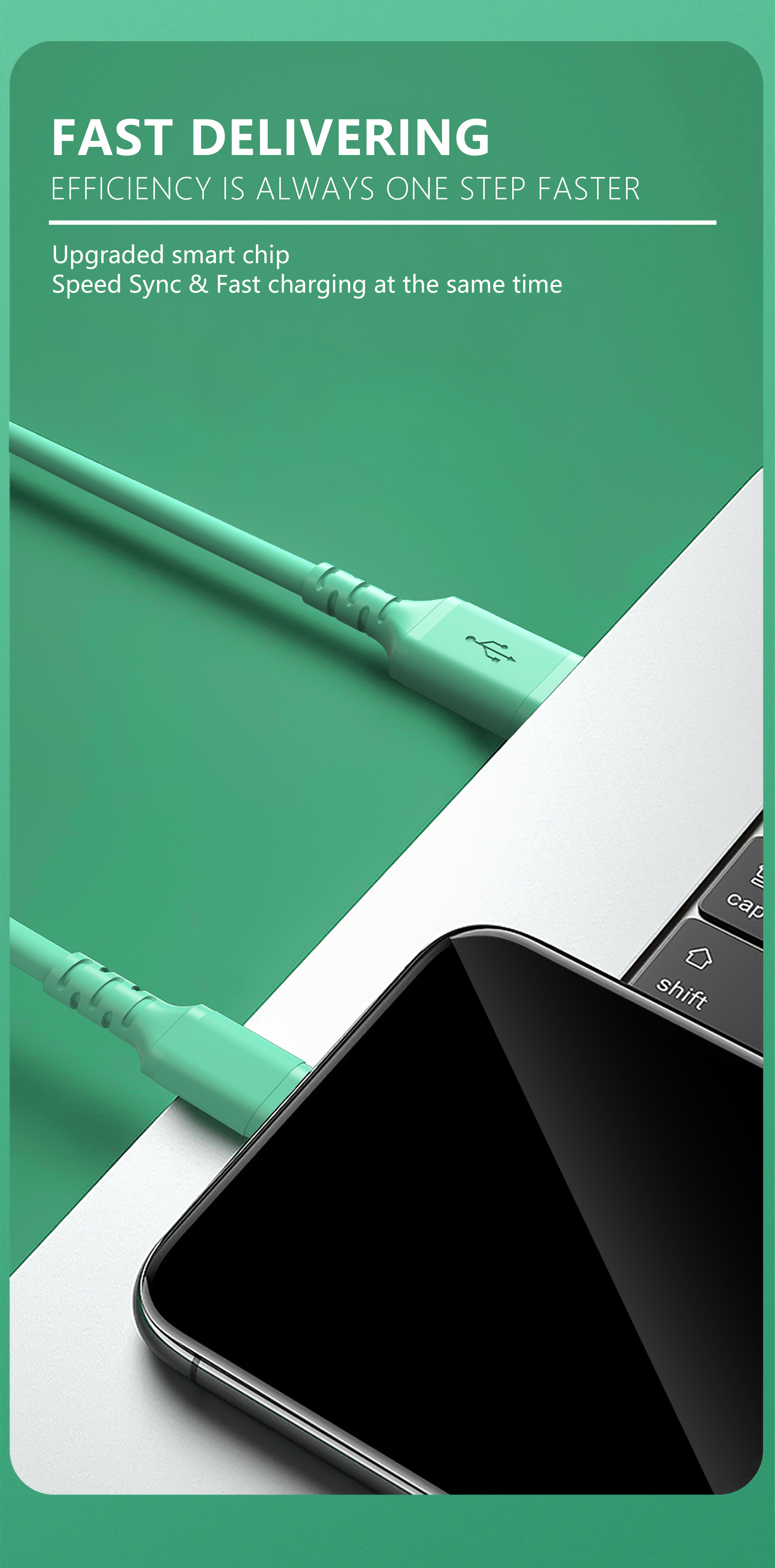 Тип c OCC к кабелю Iphone, типу c силикона PD20W к кабелю молнии