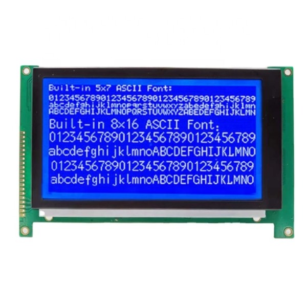 240128 Graphic LCD Module | 240x128 Blue Dot Matrix LCM Display With ASCII Font