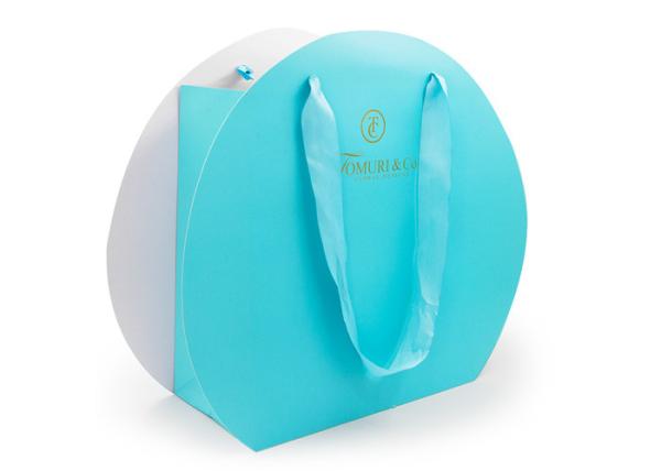 Blue Personalized Present Paper Bag / Candy Packaging Bags For Girls
