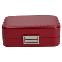 Boîte de bijoux en cuir fonctionnelle multi de voyage, facile à Carry Mini Travel Jewellery Case