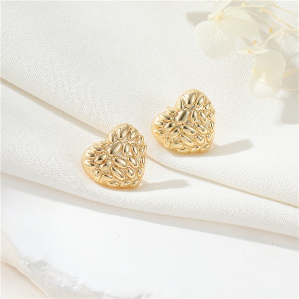14K Gold Plated Fashion Jewelry Earrings Accessories Round Heart Shape Earrings DIY Women's Hand Shape Earrings