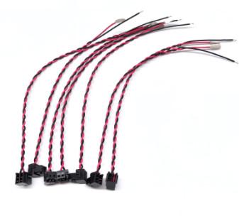 PVC Copper Electronic Custom Wire Assemblies JST 2 Pin Cable Harness