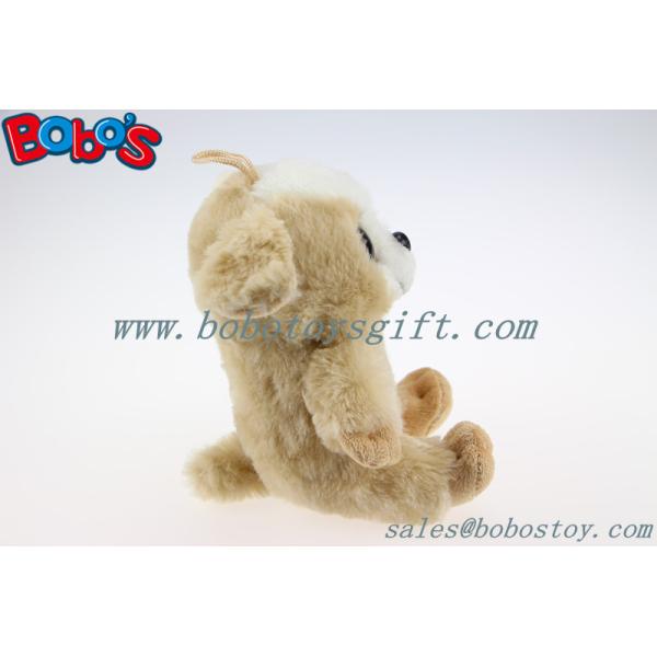 Big Eyes Plush Toy Brown Sitting Stuffed Dog Toy