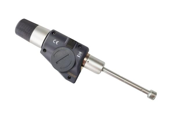 Calibrador de agujero de tres puntos de 10-12 mm con grado de protección IP54, varilla de extensión de 100 mm y resolución de 0,001 mm